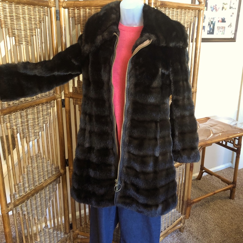 Dark Brown Faux Fur